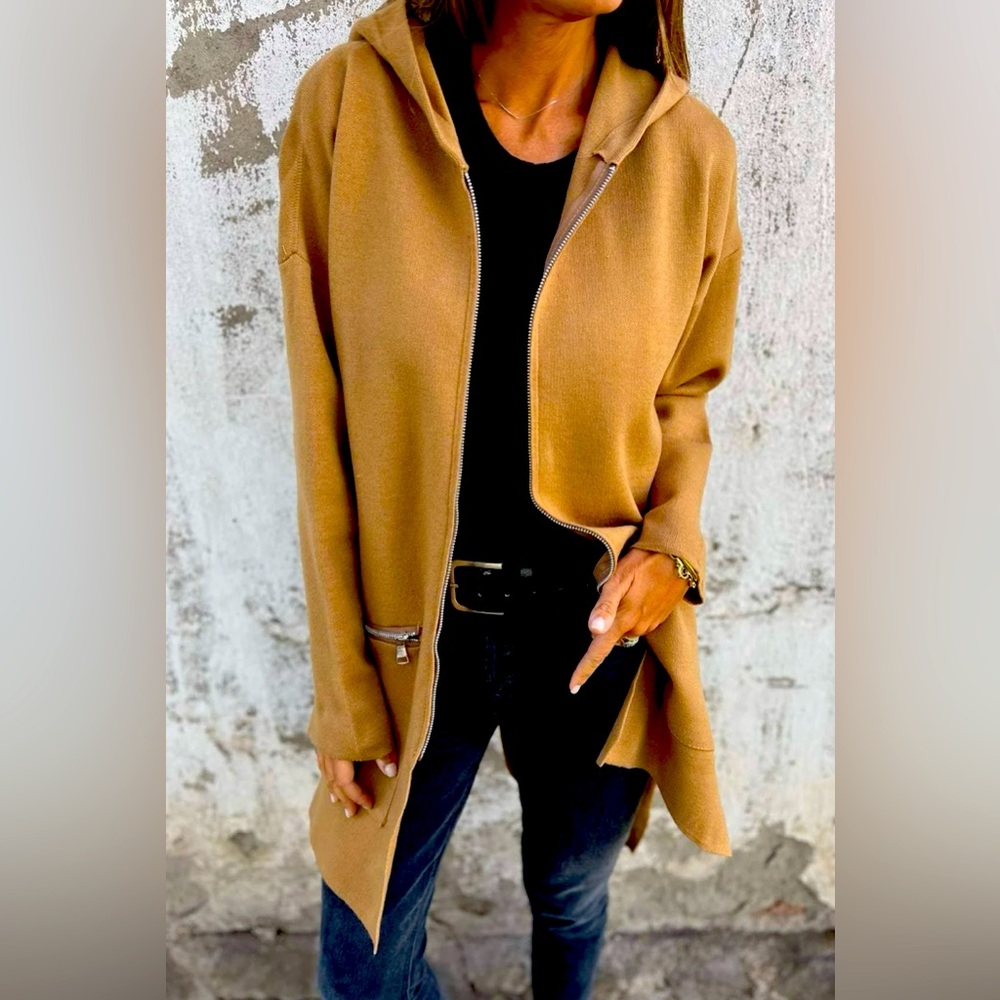 Avery Long Hooded Jacket